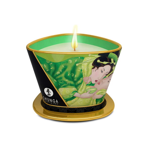 массажная арома свеча massage candle green tea зеленый чай
