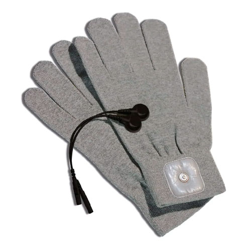 электростимулирующие перчатки для массажа mystim magic gloves (ист-к импульсов приобретается отдельно)