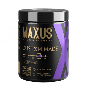 презервативы увеличенные c анатомической посадкой "custom made 60 № 15 x-edition", maxus