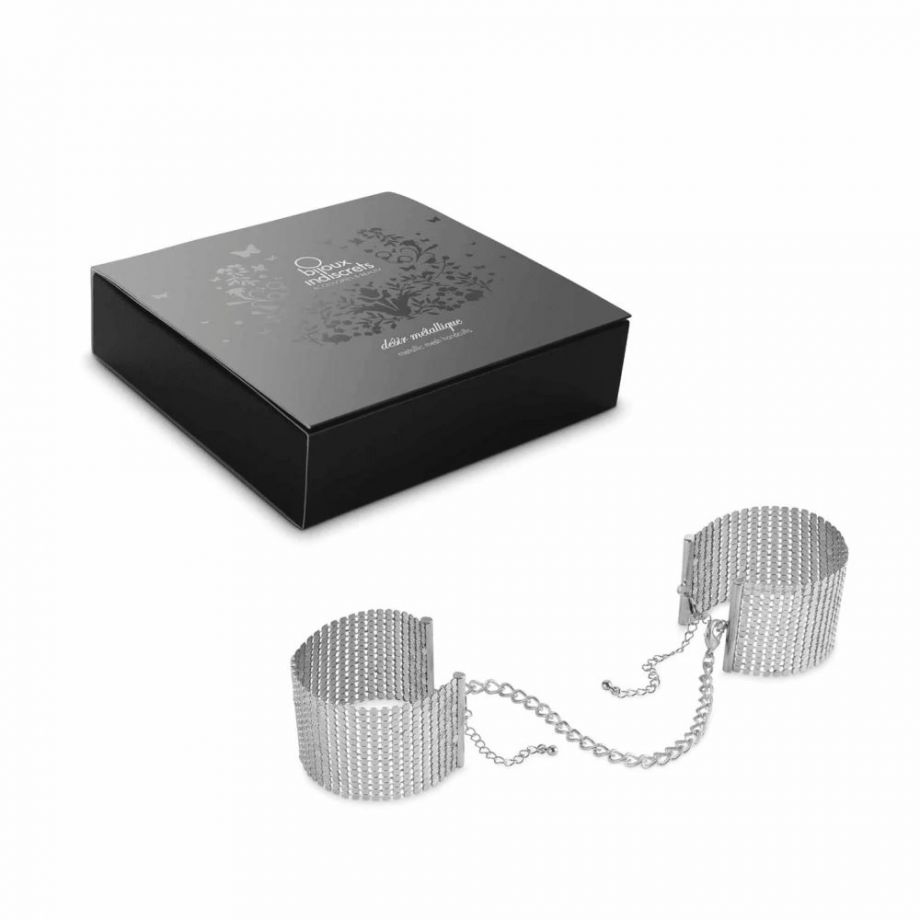 Браслеты с цепочкой Metallic mesh handcuffs