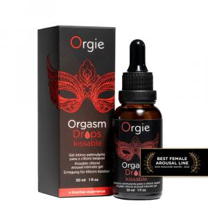 возбуждающие капли для клитора "orgasm drops kissable", orgie