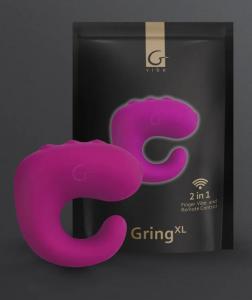 gvibe gring xl вибрирующее кольцо для клитора и мощный вибратор для пальца 2 в 1