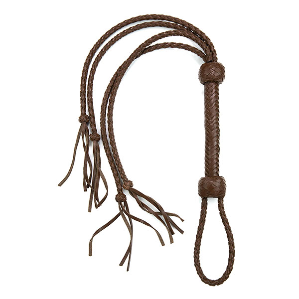 Плеть "4 хвостика" из натуральной кожи