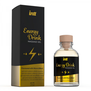 массажное масло (гель) с ароматом энергетика "energy drink massage gel", intt