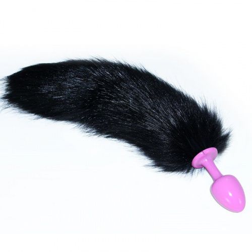 втулка-хвостик "черная лисичка" от love toy