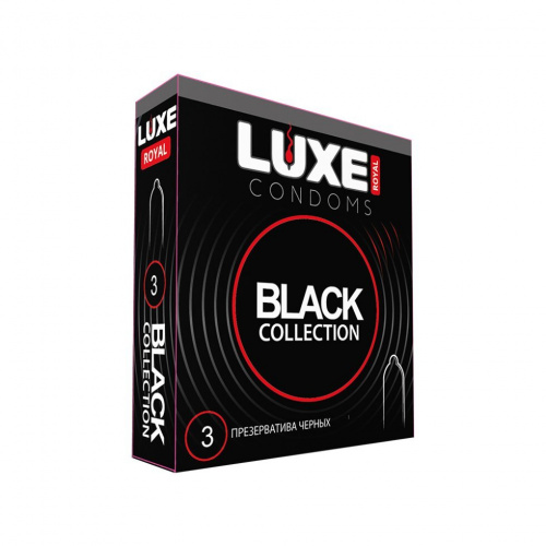 презервативы luxe royal black collection черного цвета
