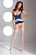 корсет selina corset navy blue