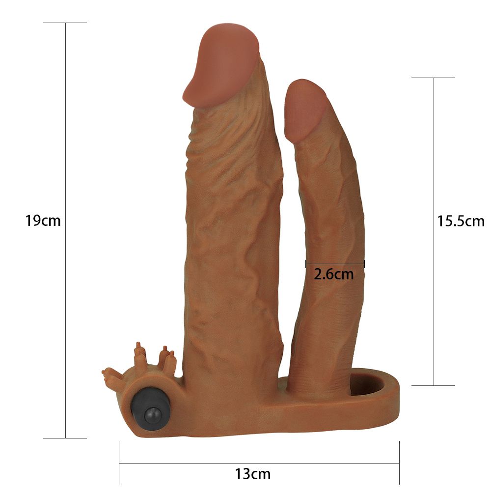 насадка "vibrating double penis 3" насадка "vibrating double penis 3"