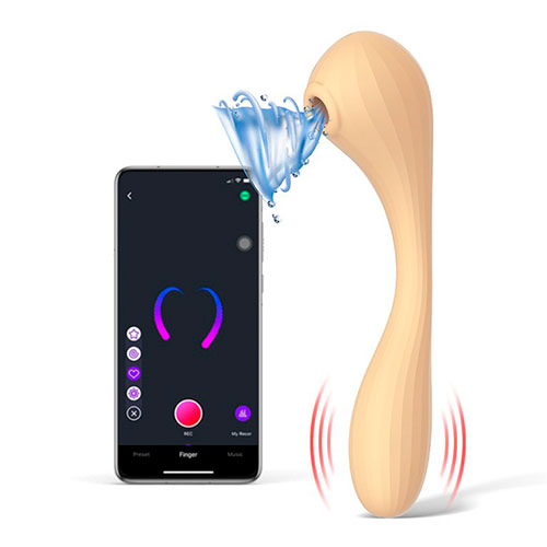 Двусторонний вакуумный стимулятор с вибрацией Magic Bobi Двусторонний вакуумный стимулятор с вибрацией Magic Bobi