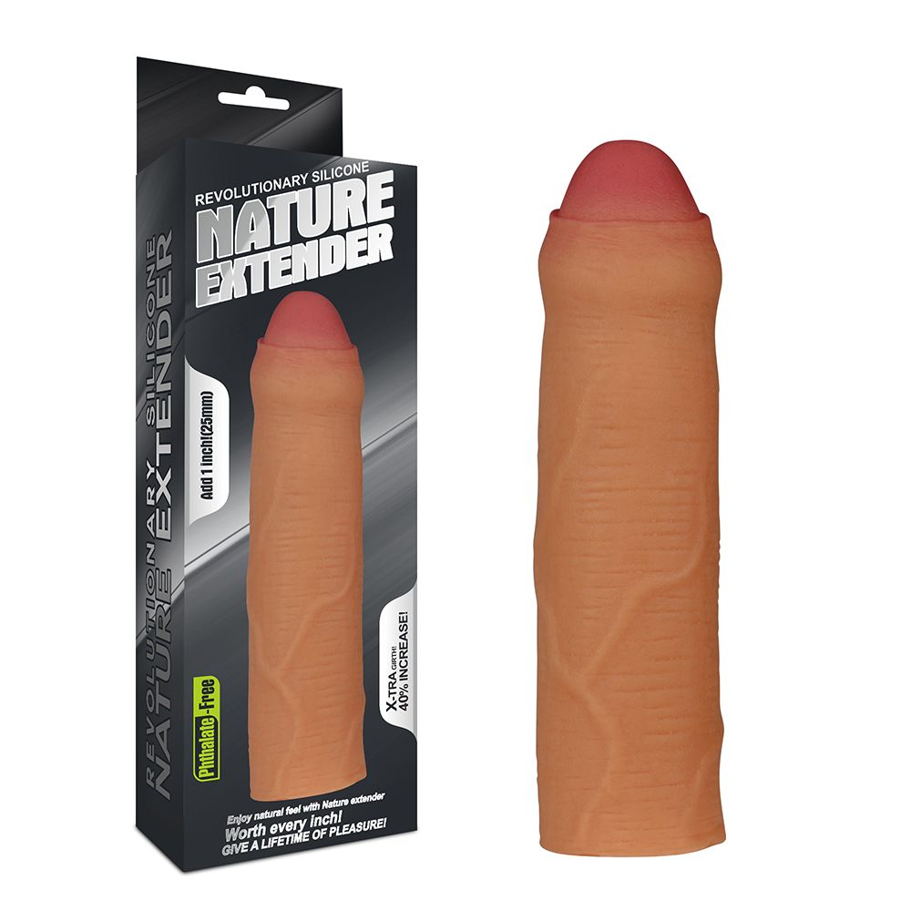 насадка revolutionary silicone nature extender-uncircumcised "супер-2" от love toy