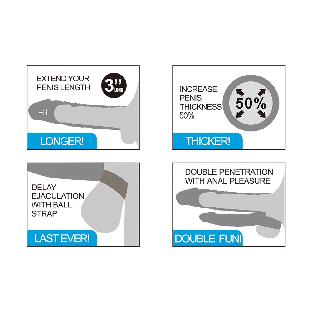 насадка "vibrating double penis 2" насадка "vibrating double penis 2"