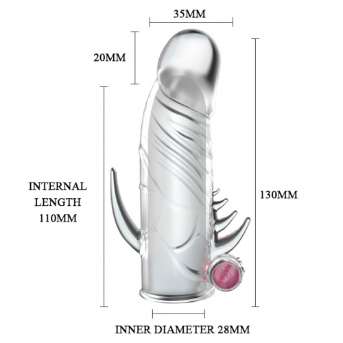 насадка "penis v" с анальным стимулятором